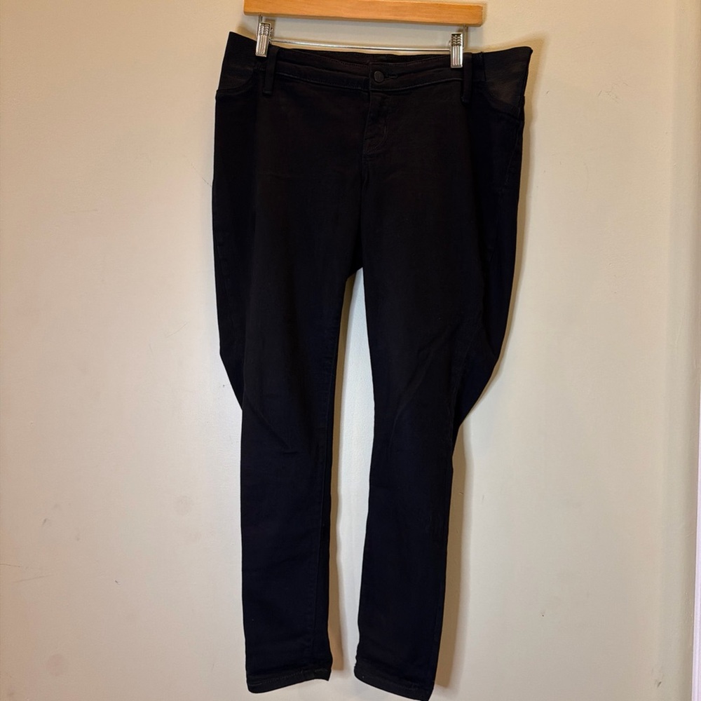Isabel Maternity Skinny Jeans Womens 10 black Denim Over Belly Stretch